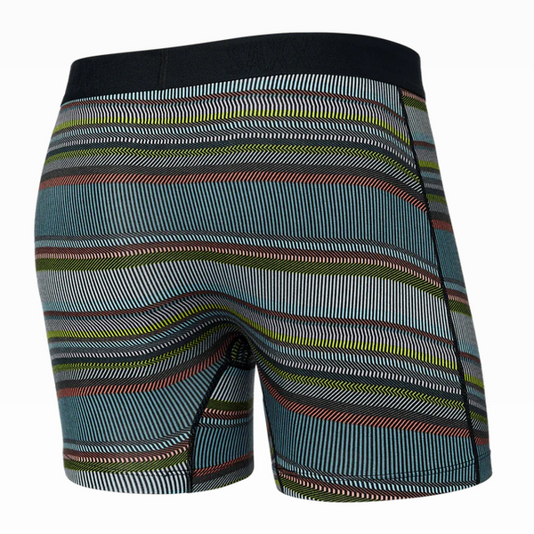Saxx Vibe Super Soft Boxer Brief / Hyperactive Stripe- Multi - Caswell's Fine Menswear