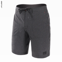 Saxx Land To Sand Hybrid Swim Short Swim Shorts 9" / Black Shade Heather - Caswell's Fine Menswear