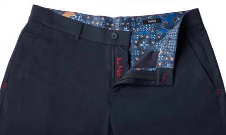 Au Noir Shorts | SOLARIS-GIACOMO, Midnight - Caswell's Fine Menswear