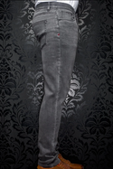 Au Noir Jeans | JOHNNY-SRD, med grey - Caswell's Fine Menswear