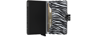 Secrid mini Wallet Zebra | Light Grey - Caswell's Fine Menswear