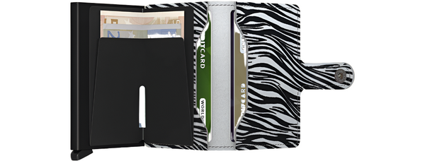 Secrid mini Wallet Zebra | Light Grey - Caswell's Fine Menswear