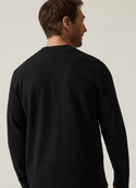 34 Heritage Long Sleeve Henley | Black - Caswell's Fine Menswear
