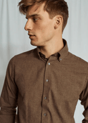 Brunn & Stengade Muriel Casual Modern Fit Shirt | Brown - Caswell's Fine Menswear