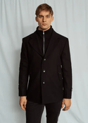 Brunn & Stengade Kodiak Regular Fit Coat | Black - Caswell's Fine Menswear