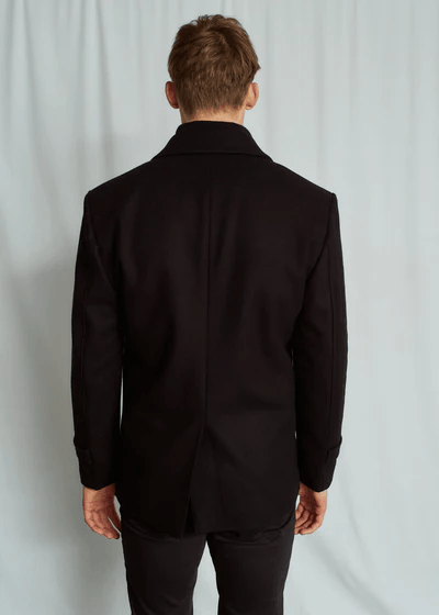 Brunn & Stengade Kodiak Regular Fit Coat | Black - Caswell's Fine Menswear