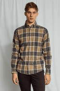 Brunn & Stengade Wilton Casual Modern Fit Shirt | Brown - Caswell's Fine Menswear