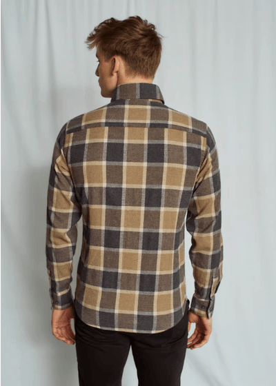 Brunn & Stengade Wilton Casual Modern Fit Shirt | Brown - Caswell's Fine Menswear