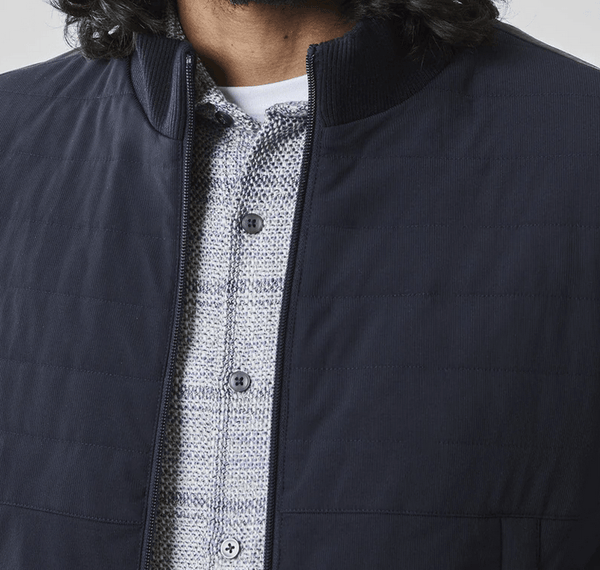 Robert Barakett Fremantle Quilted Vest | Navy - Caswell's Fine Menswear