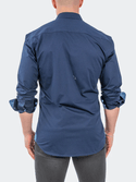 Maceoo Einstein Stretch Solid Optical | Navy - Caswell's Fine Menswear