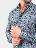 Maceoo Fibonacci SkullPatch | Grey - Caswell's Fine Menswear
