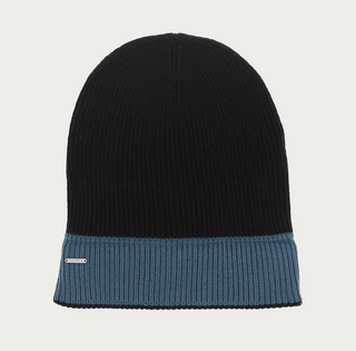 Bugatti Reversible Ribbed Hat | Navy/Denim - Caswell's Fine Menswear