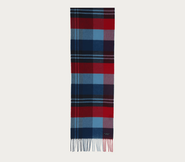 Bugatti Cashmink Scarf Check Pattern - Made in Germany - Caswell's Fine Menswear