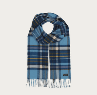 Bugatti Cashmink Scarf - Made in Germany | Blue - Caswell's Fine Menswear