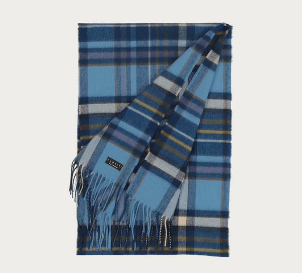 Bugatti Cashmink Scarf - Made in Germany | Blue - Caswell's Fine Menswear
