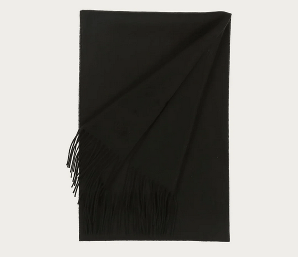 Bugatti Cashmink Scarf - Made in Germany | Black - Caswell's Fine Menswear