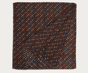 Bugatti Scarf Emerald Print | Brown/Teal - Caswell's Fine Menswear