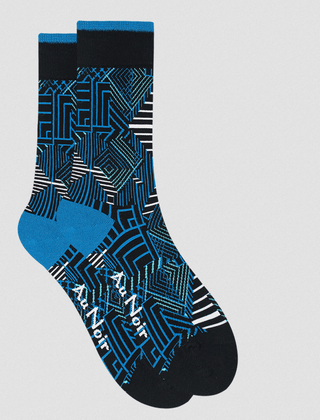 Au Noir Socks | Blue - Caswell's Fine Menswear