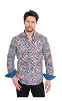Mizumi Shirt Long Sleeve | Multi - Caswell's Fine Menswear
