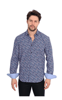 Mizumi Shirt Long Sleeve | Multi - Caswell's Fine Menswear