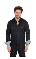 Mizumi Shirt Long Sleeve | Black - Caswell's Fine Menswear