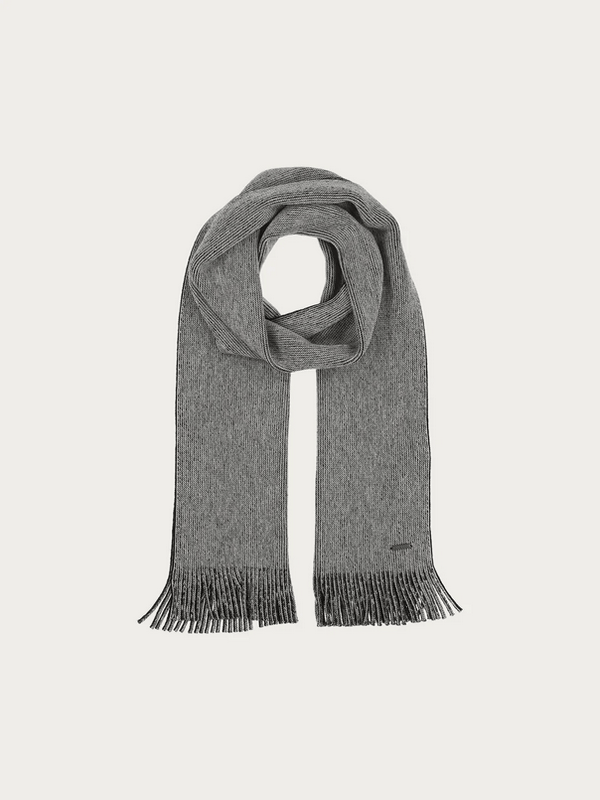 Bugatti Raschel Scarf Made From Pure Wool | Black - Caswell's Fine Menswear