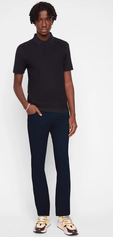 Point Zero GRANT Super Flex Stretch Pants | Navy - Caswell's Fine Menswear