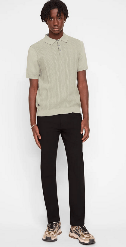 Point Zero GRANT Super Flex Stretch Pants | Black - Caswell's Fine Menswear