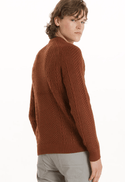 Point Zero CUDI Cabel Knit Cashmere Like Sweater | Paprika - Caswell's Fine Menswear