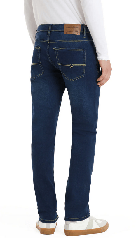Point Zero STEVEN Five Pocket Stretch Jean | Medium Indigo - Caswell's Fine Menswear