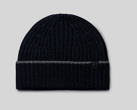Robert Barakett Andrew Merino Wool Rib Knit Hat