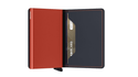 Secrid Slim Wallet Matte Night Blue/Orange - Caswell's Fine Menswear