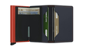 Secrid Slim Wallet Matte Night Blue/Orange - Caswell's Fine Menswear