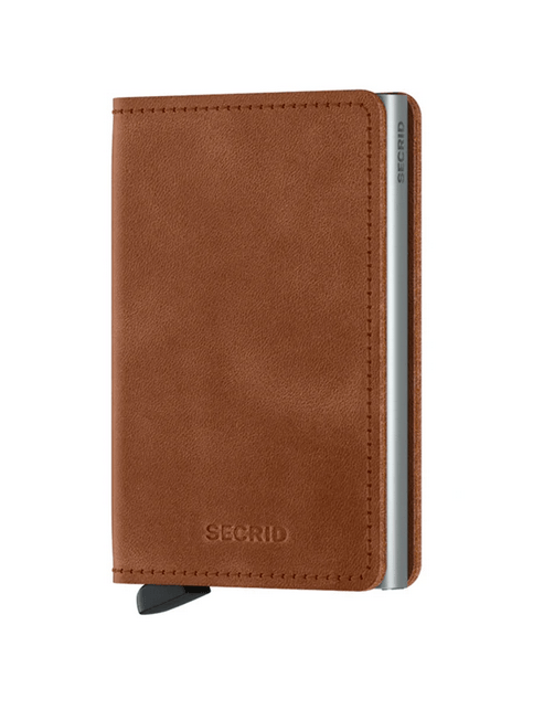 Secrid Slimwallet Vintage Congac/Silver - Caswell's Fine Menswear