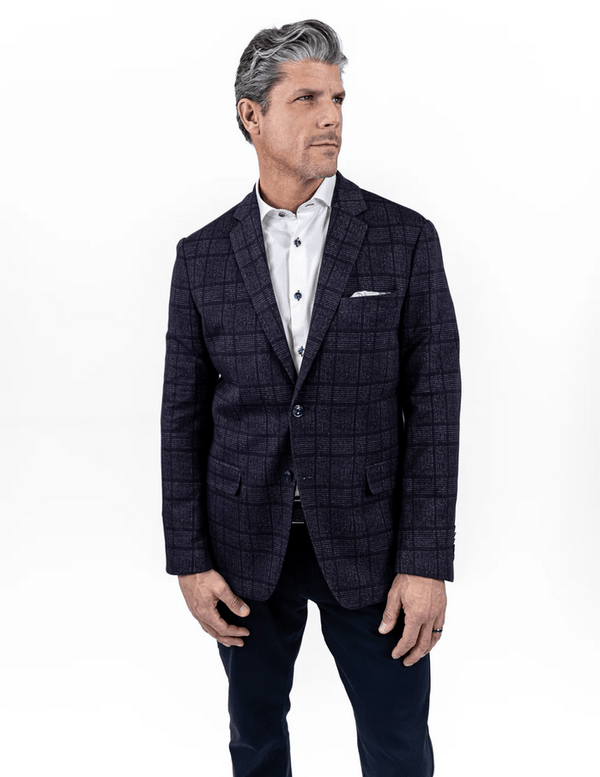 7 Downie St. Preston Purple Plaid Blazer - Caswell's Fine Menswear