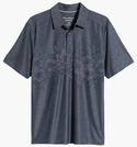 Tommy Bahama Palm Coast Hibiscus Border IslandZone® Polo | Coal - Caswell's Fine Menswear