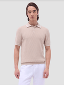 Bugatchi Polo Shirt Knit | Sand - Caswell's Fine Menswear