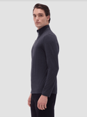Bugatchi 1/4 Zip Knit | Black - Caswell's Fine Menswear