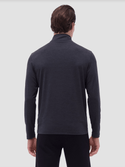 Bugatchi 1/4 Zip Knit | Black - Caswell's Fine Menswear