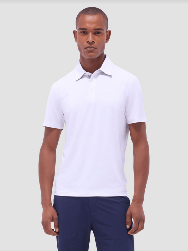 Bugatchi Soft Touch Polo | White - Caswell's Fine Menswear