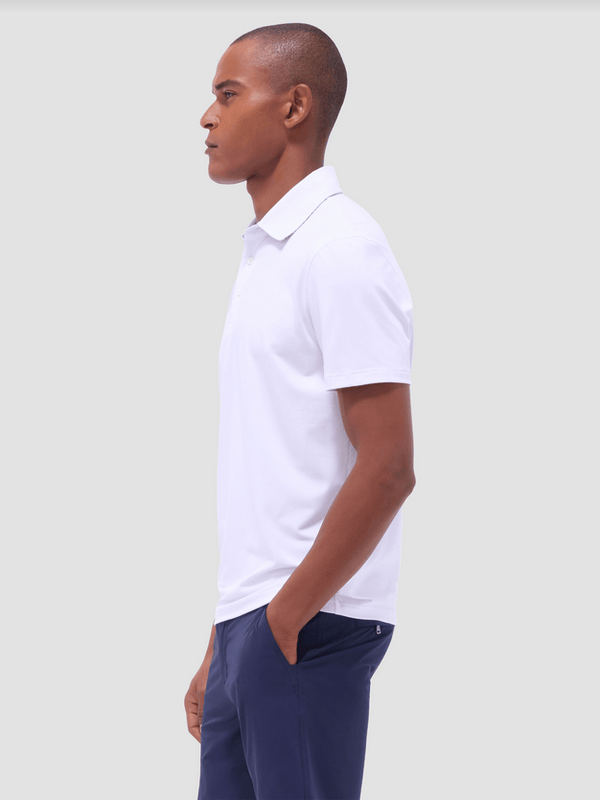 Bugatchi Soft Touch Polo | White - Caswell's Fine Menswear
