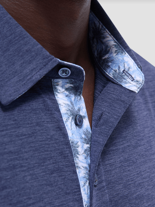 Bugatchi Soft Touch Polo | Navy - Caswell's Fine Menswear