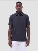 Bugatchi Soft Touch Polo | Black - Caswell's Fine Menswear