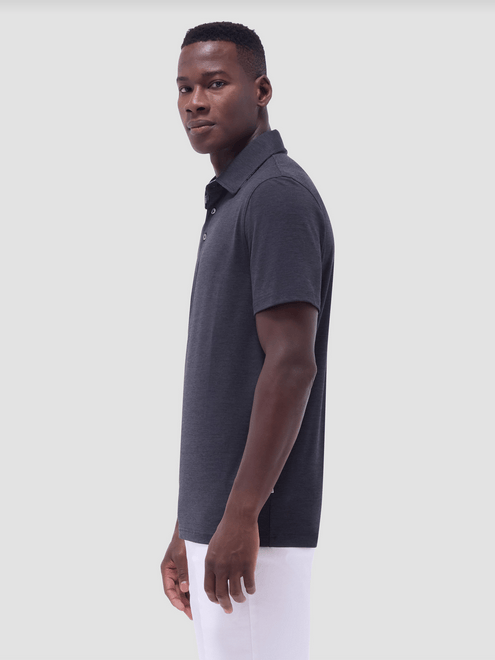 Bugatchi Soft Touch Polo | Black - Caswell's Fine Menswear