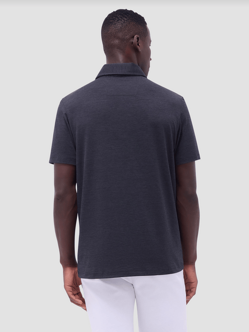 Bugatchi Soft Touch Polo | Black - Caswell's Fine Menswear