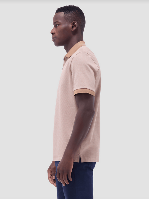 Bugatchi Zip Polo | Camel - Caswell's Fine Menswear