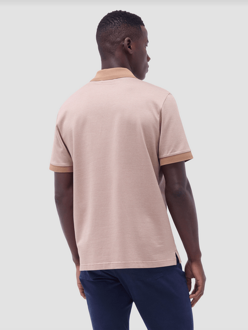 Bugatchi Zip Polo | Camel - Caswell's Fine Menswear