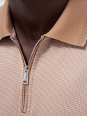 Bugatchi Zip Polo | Camel - Caswell's Fine Menswear