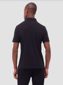 Bugatchi Zip Polo | Black - Caswell's Fine Menswear