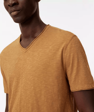 John Varvatos Miles V-Neck | Copper - Caswell's Fine Menswear